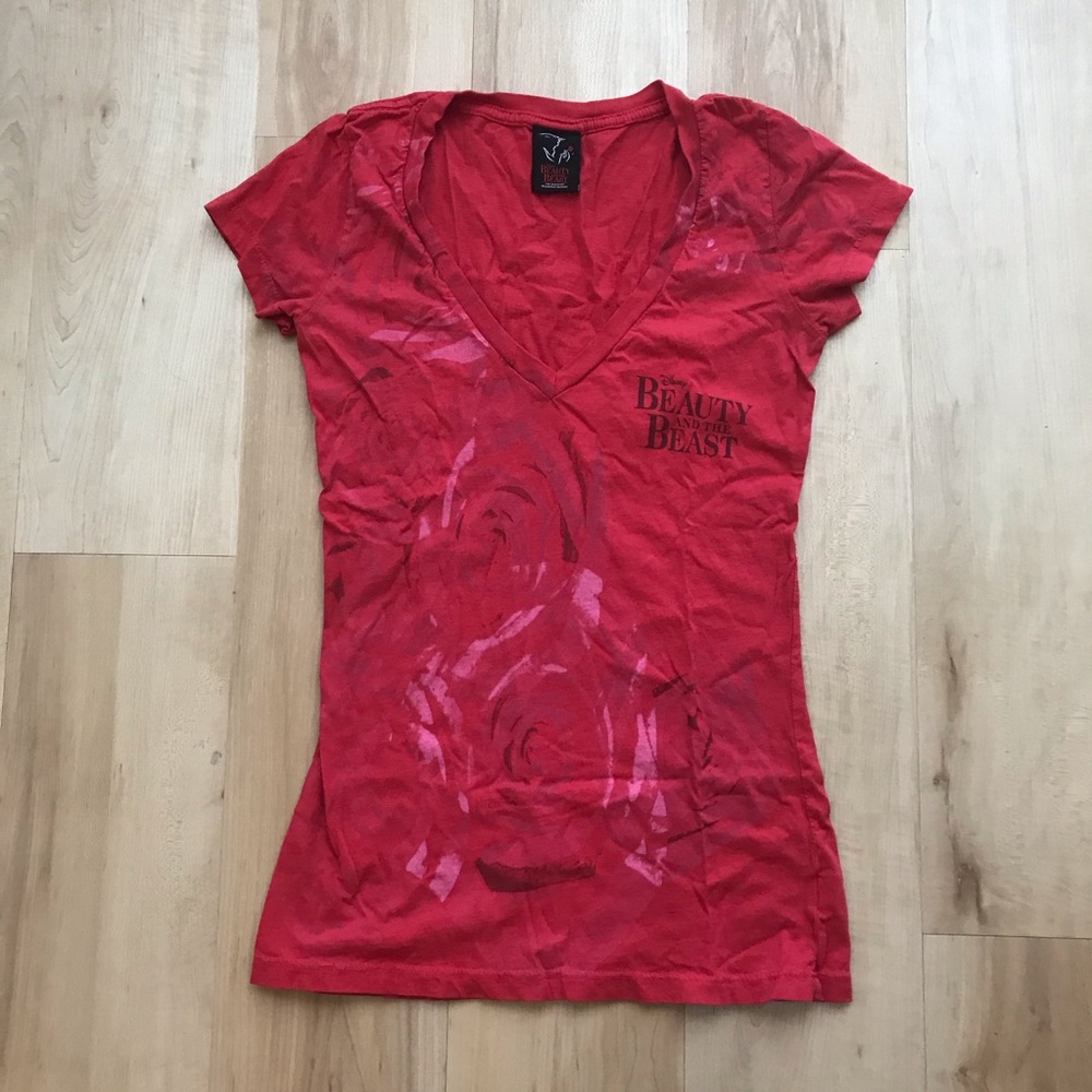 Beauty and the Beast Broadway Musical V-Neck Tshirt